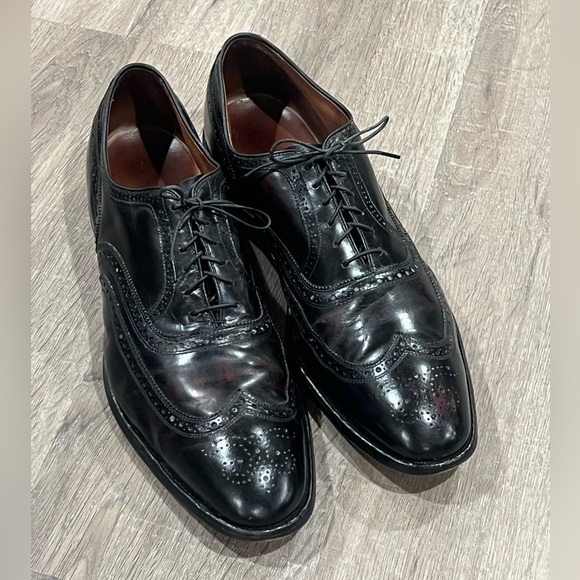 Allen Edmonds Size 14 Full Grain Black McAllister Oxford Wingtip Dress Shoe - Picture 2 of 13